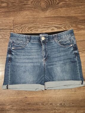 ❤️ DEMOCRACY "AB"SOLUTION SLIMMING JEAN SHORTS, 16 (33)